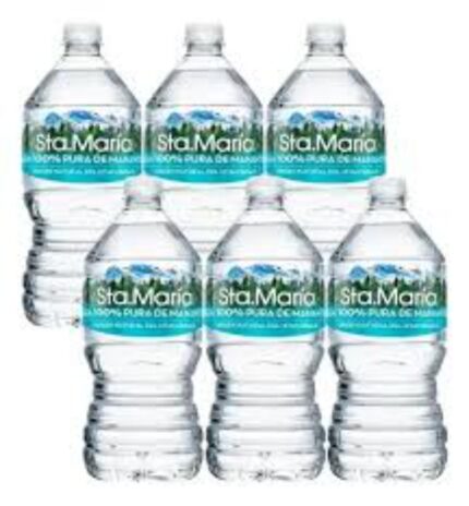 Agua Santa Maria de manantial 6 pack 1lt