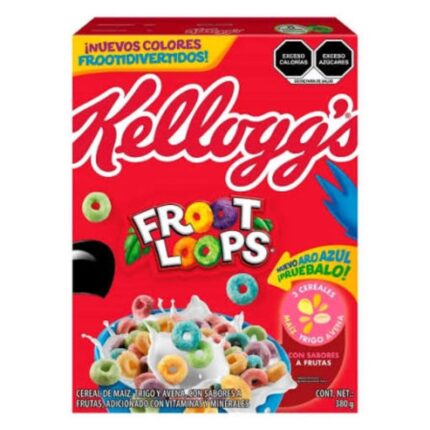 Cereal Kellogg's Froot Loops aros con sabores a frutas 380 g